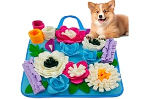 Tesitehi Snuffle Mat for Dogs Sniffing Feeding Mat for Small and Medium Breed Dogs and Cats Non-Slip/Portable/Durable Interactive Puzzle Pet Puppies Toys Encourages Natural Foraging Skills