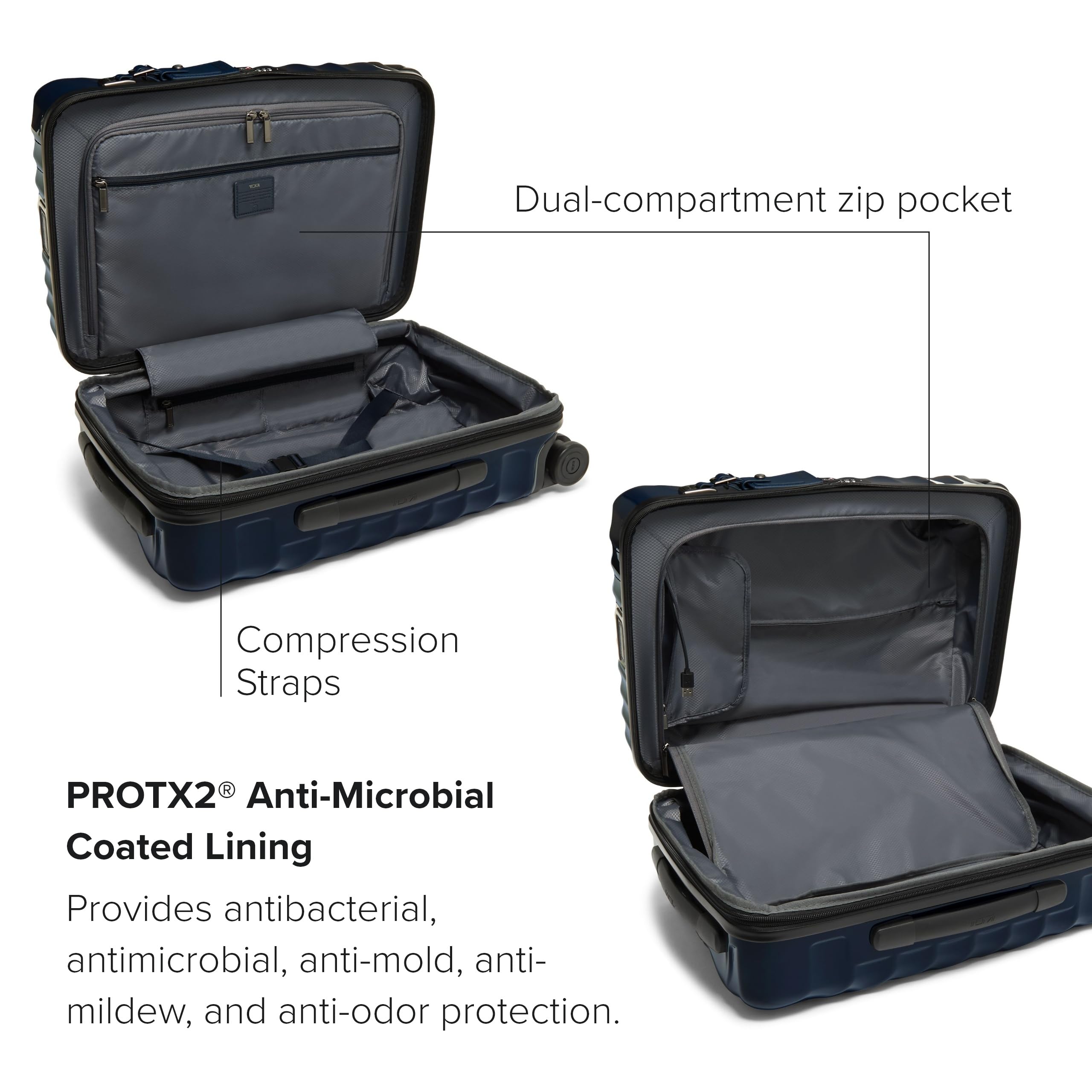 TUMI - 19 Degree International Expandable 4 Wheeled Carry-On - Hard Shell Suitcase - 21.8