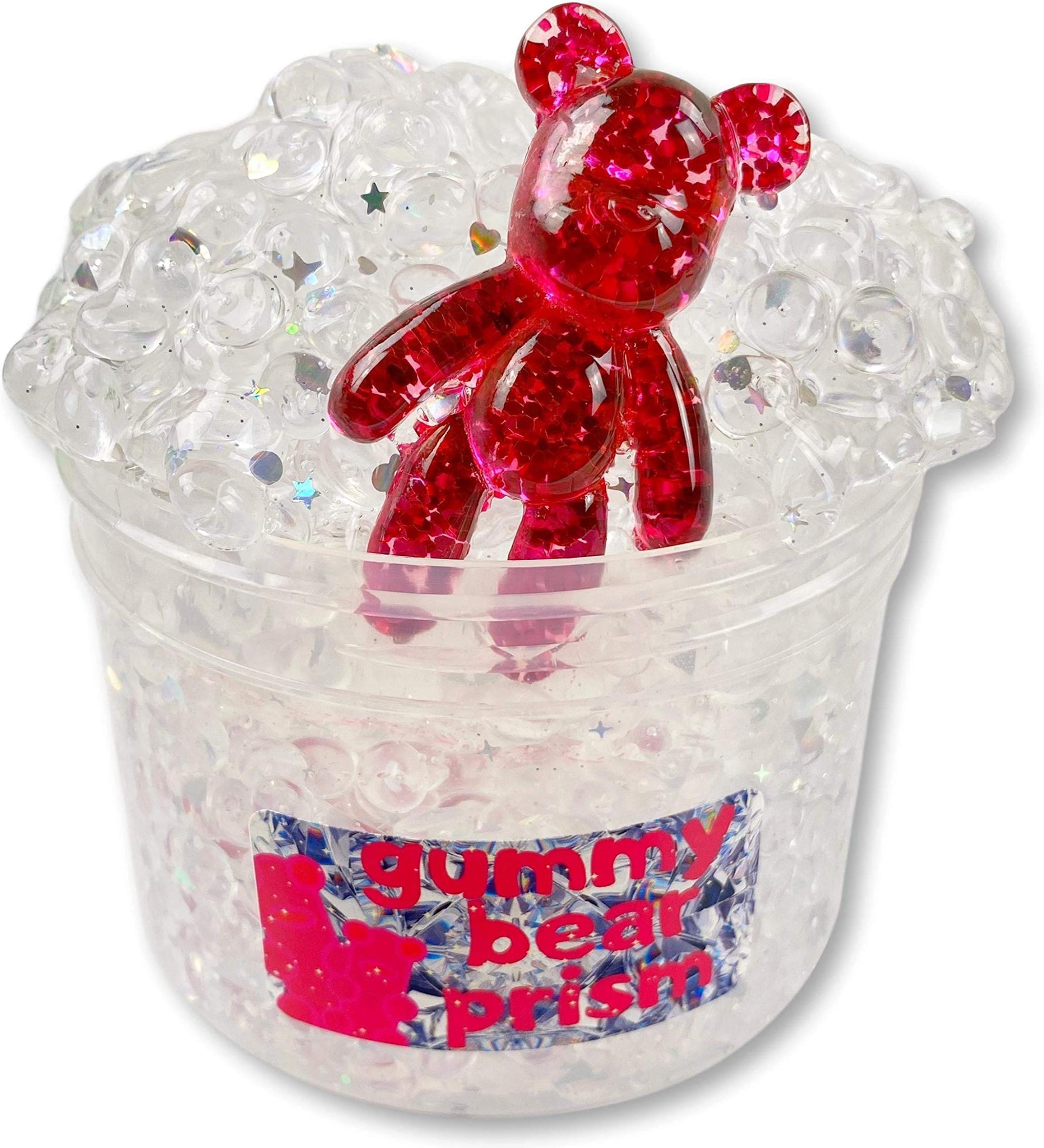 Dope Slimes Gummy Bear Prism (8oz) - Clear Fishbowl Slime - Handmade in USA