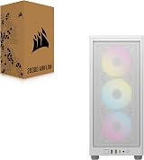 Corsair iCUE 2000D RGB AIRFLOW Mini-ITX PC Case White 3x AF120 Fans Lighting view 5