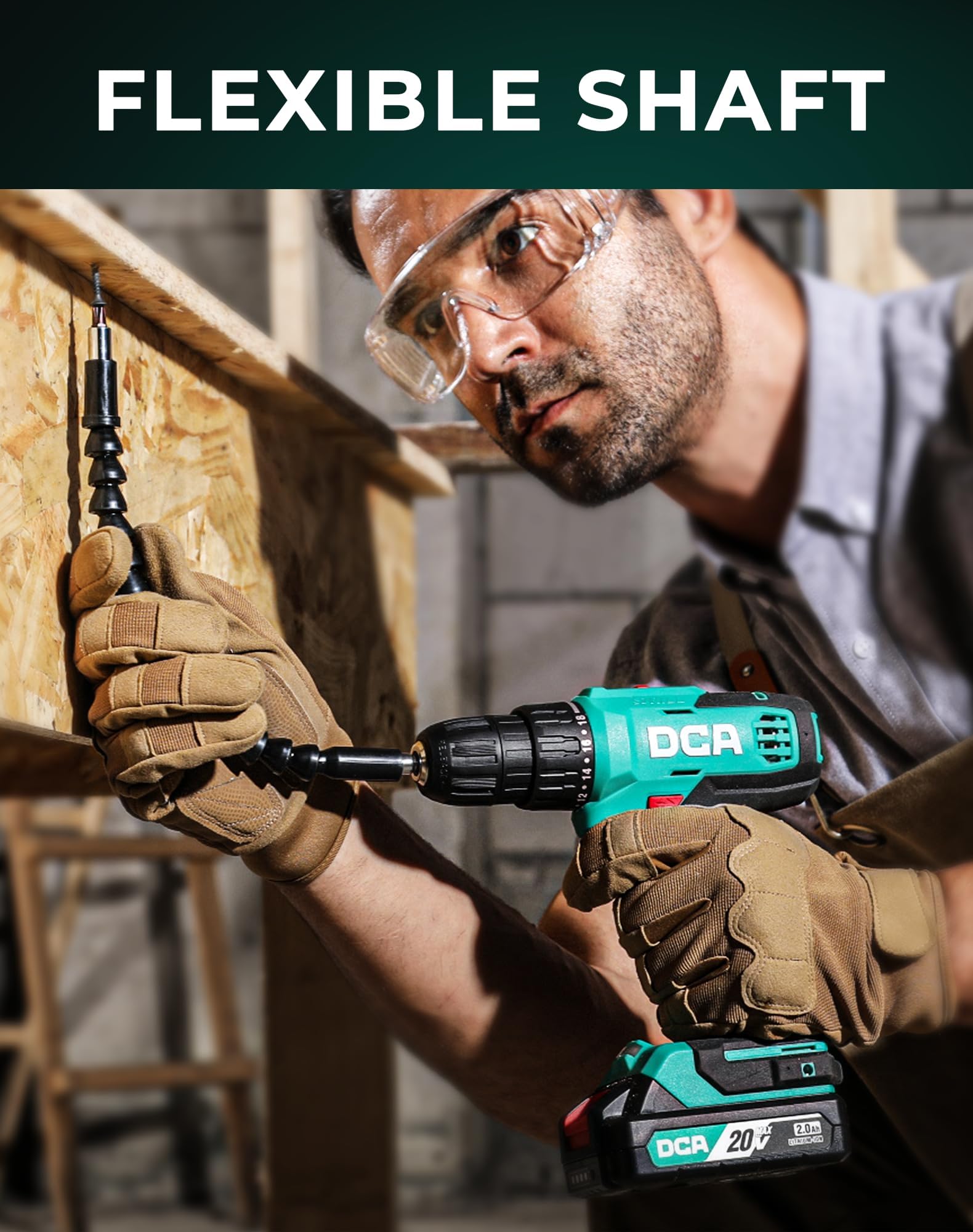 Cordless Drill Set, 354 in-lbs Torque, 3/8