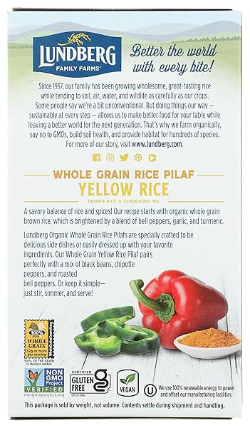 LUNDBERG FAMILY FARMS, MIX RICE WHOLE GRAIN YELLOW ORGANIC, 6 OUNCE