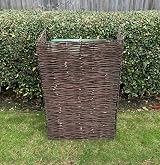 Selections Willow Wheelie Bin Screen Garden Hideaway 81x115cm 1 Bin view 3