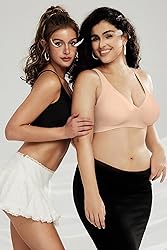 OEAK Womens Deep V Bras Wireless Comfortable Bra