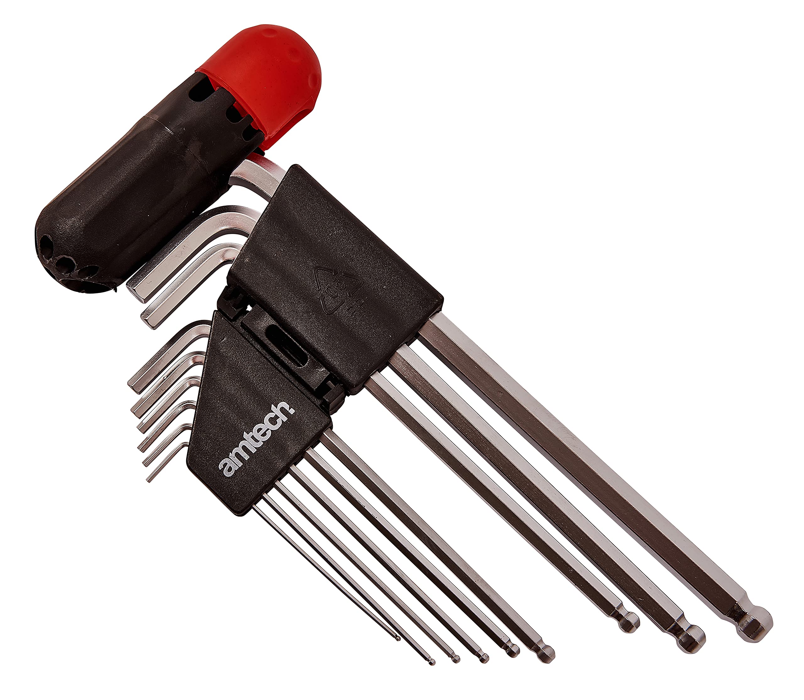 Amtech I9036 9 Piece Extra Long Ball end hex Key Set