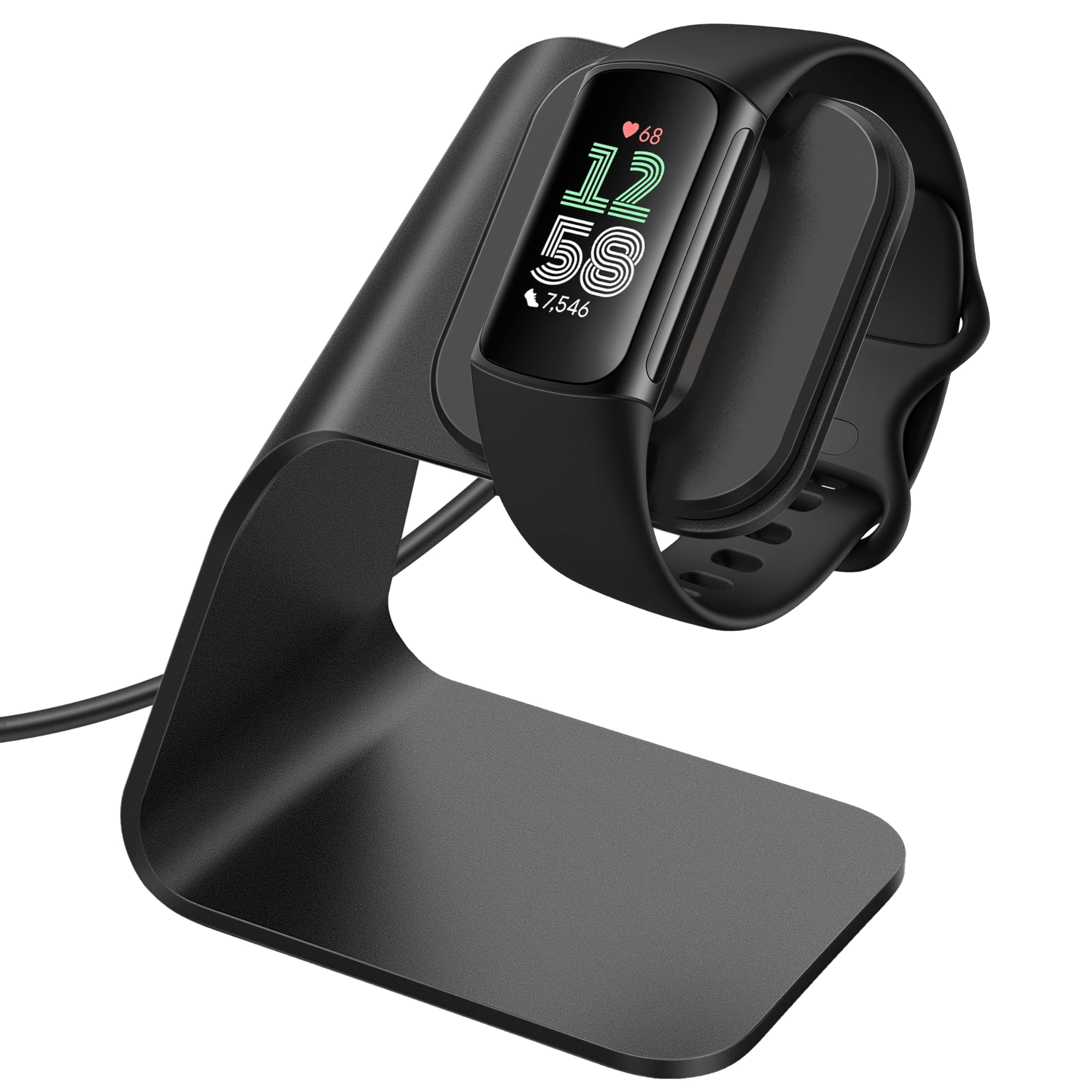 CAVN Charger Compatible with Fitbit Charge 5/Luxe, Portable Charger Stand Cable Replacement Charger Charging Dock Charge 5 Charger Stand with Charger Cable for Charge 5/Luxe Activity Tracker