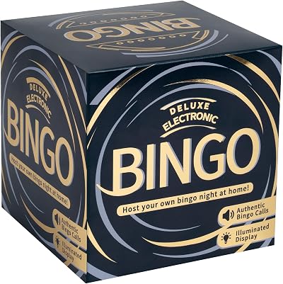 Ideal Deluxe Electronic Bingo Game with 4 Games, Illuminated Caller Screen