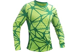 Total Soccer Factory Quantum Goalkeeper Jersey, Padded Soccer Goalie Shirt, Youth and Adult Size