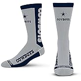For Bare Feet - NFL Adult Unisex MVP Classic Team Logo Socks Size Medium 5-10 - Dallas Cowboys