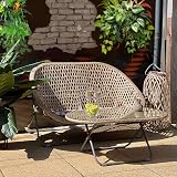 Dawsons Living Faux Rattan Bistro Set Choice of Colours Natural Clay