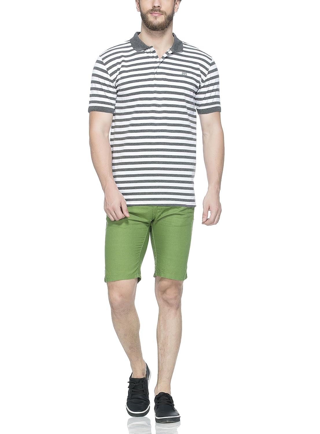 tinted men's cotton blend polo t-shirt