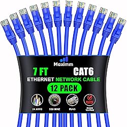 Maximm Cat 6 Ethernet Cable 7 ft