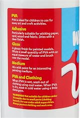 Galt Washable PVA Glue 500ml Clear for Crafting Slime Kids 3+ view 3