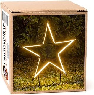 Weihnachtsstern mit Neonlichtband und 240 LEDs warmweiß leuchtend Höhe 70 cm