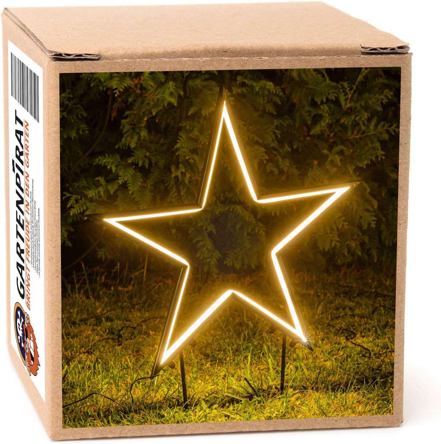 Weihnachtsstern mit Neonlichtband und 240 LEDs warmweiß leuchtend Höhe 70 cm