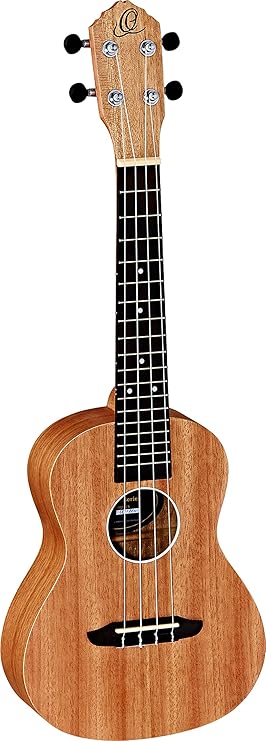 Ortega Guitars RFU11S Konzert Ukulele Friends Serie Mahagoni im seidenmatten Finish mit Gigbag