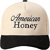 MIRMARU Vintage Novelty Embroidered Two-Tone Cotton Corduroy Trucker Baseball Cap for Men & Women