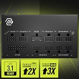 MSI MAG A750GL 750W ATX 3.0 PCIe 5.0 80 Plus Gold Fully Modular view 3