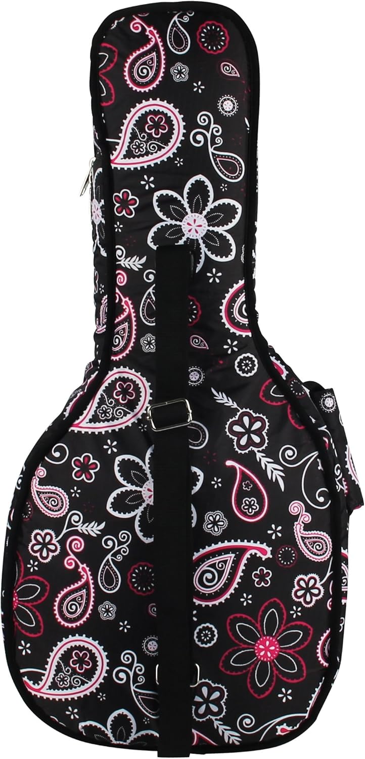 Soft Acoustic Guitar Case Hola - Black Flowers Hola Heavy Duty A F Style Mandolin Gig Bag Soft Case With 15mm Padding Musical Instruments Instrument Accessories