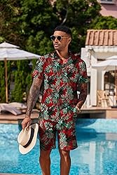 COOFANDY Men's Summer Beach Outfits 2 Piece
