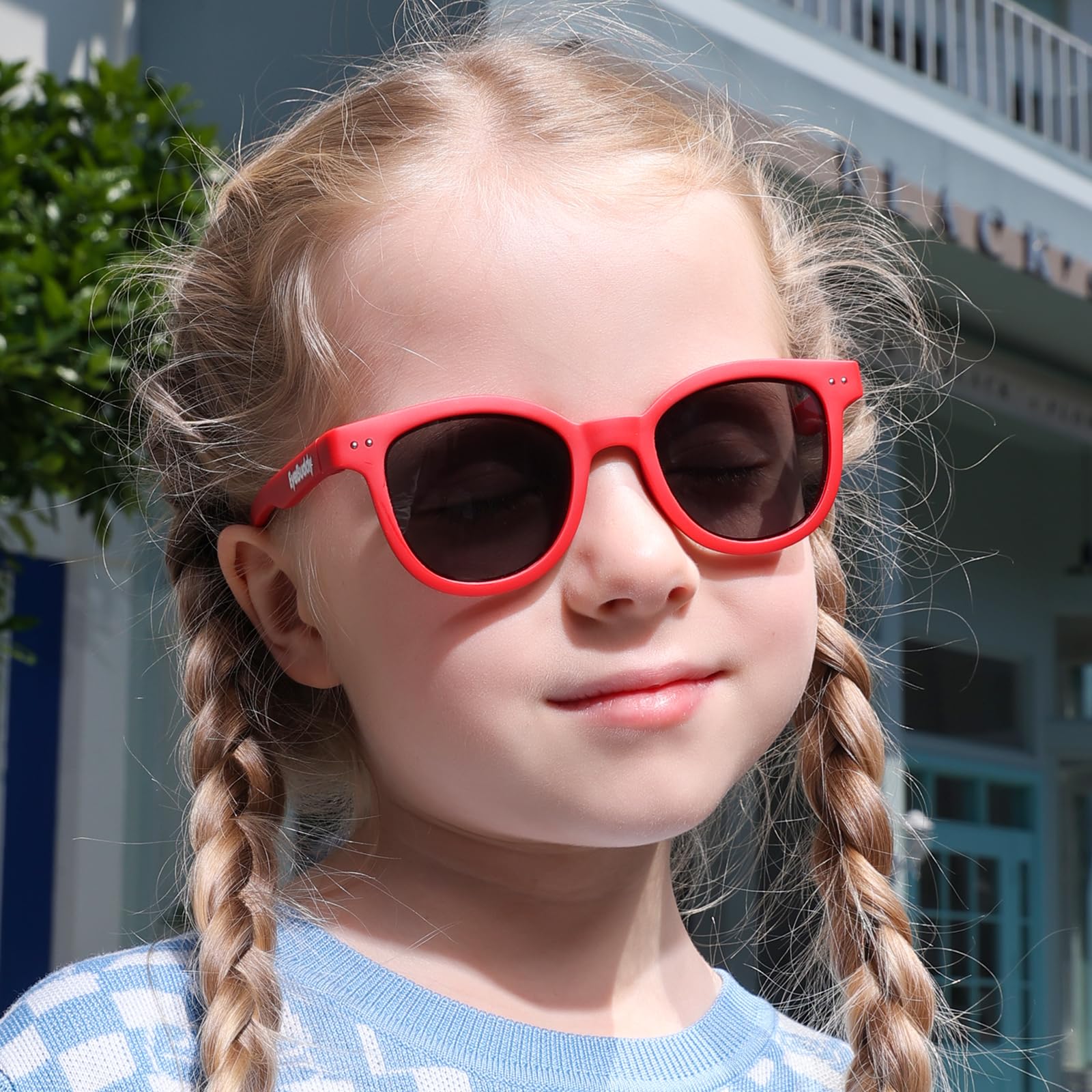 EYEBUDDY Kids Toddler Sunglasses Age 2-4/3-5 Boys Girls Polarized UV Protection Sun Glasses for Age 2-8 Pack of 2