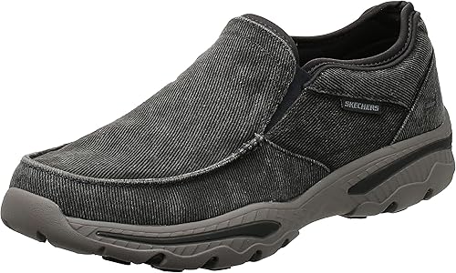 Amazon スケッチャーズ メンズ カジュアルシューズ Creston Moseco チャコール Char 25 0cm Skechers スケッチャーズ ローファー スリッポン