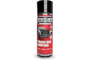 Herculiner Aerosol Spray Truck Bed Liner, 15 Ounce Spray Can, Black, Textured, Suitable For All Truck Beds, 6-7 sq ft Coverage
