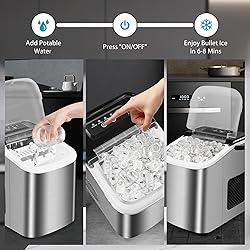 MAXEVE Ice Maker Countertop, 34LBs/24H Ice