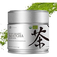 Chaism Ceremonial Grade Matcha Green Tea Powder - Premium First Harvest USDA Organic Gluten-Free Vegan, 100% Pure Unsweetened