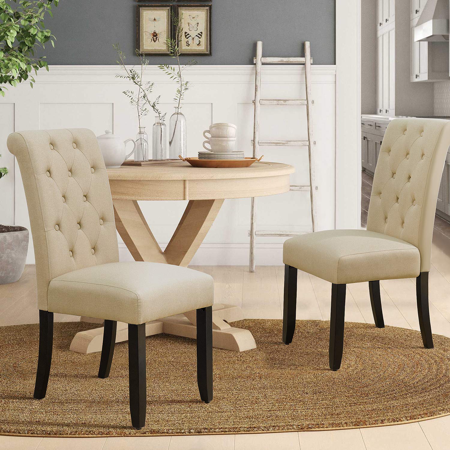 Best black and white parsons chairs