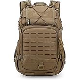 Mardingtop Small Military Tactical Backpack for Men,25L Molle Cordura Backpack for Hiking,Camping,Rucking