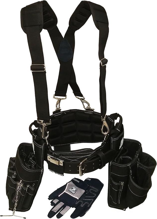 Gatorback Electricians Combo Deluxe Package (Tool Belt, Suspenders