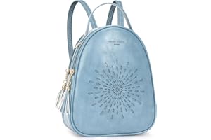 APHISON Small Backpack Purse for Women Cute Mini Backpacks PU Leather Crossbody Shoulder Bags Blue