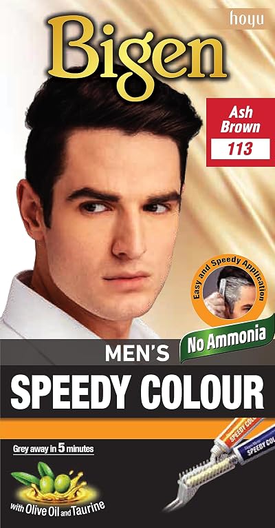 Bigen Men’s Speedy Ash Brown 113 Hair Dye 60 ml