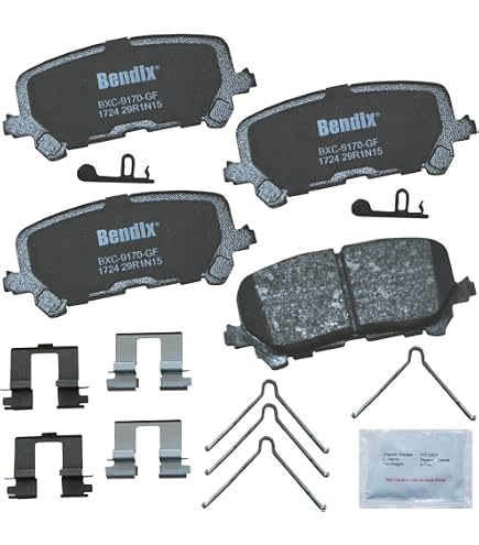 Front + Rear Ceramic Disc Brake Pads – 2016-2020 Honda Pilot Ridgeline Acura MDX – KFE