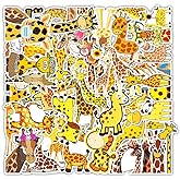 Giraffe Stickers |50 Pcs Giraffe Waterproof Vinyl Decals for Water Bottles Laptop Luggage Cup Mobile Phone Computer Skateboar