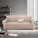 Granbest Waterproof Sofa Cover 3 Seater Non-Slip Pink Elastic Straps view 2
