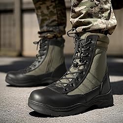 NORTIV 8 Men's Military Tactical Work Boots Side