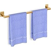 Bathroom Towel Bar, 24 Inch Towel Racks for Bathroom Wall Mounted, Heavy Duty Bath Hand Towel Holder Organizer, Modern Home Decor Towel Rod Bathroom Hardware Accessories, Gold