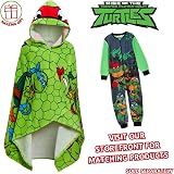 Teenage Mutant Ninja Turtles Hooded Towel Raphael Poncho 100% Cotton view 7