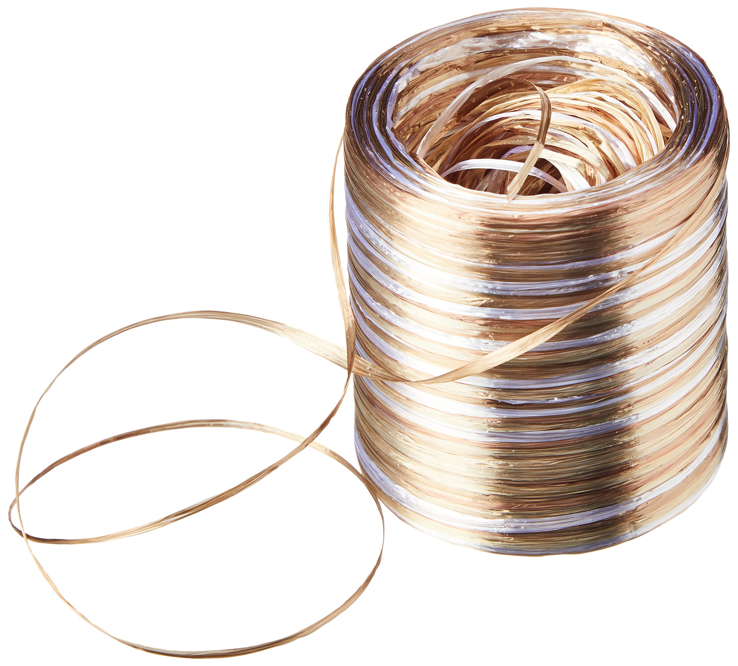 PRÄSENT - Rayon Raffia Biodegradable Ribbon Cream 50 meter spool