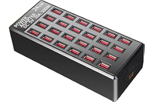 WYNESS 100w 24(20A) Port, USB Fast Charging Station,Travel Desktop USB Rapid Charger,Multi Ports Charging Station Organizer Compatible with Smartphones,Tables,and More Devices