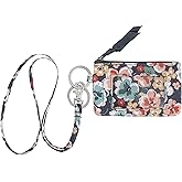 Lanyard Wallet for Women Zip id case with Lanyard id Holder (10