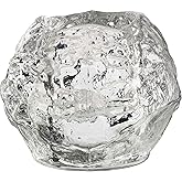 Kosta Boda Snowball Crystal Votive, 3.5" X 4.2"