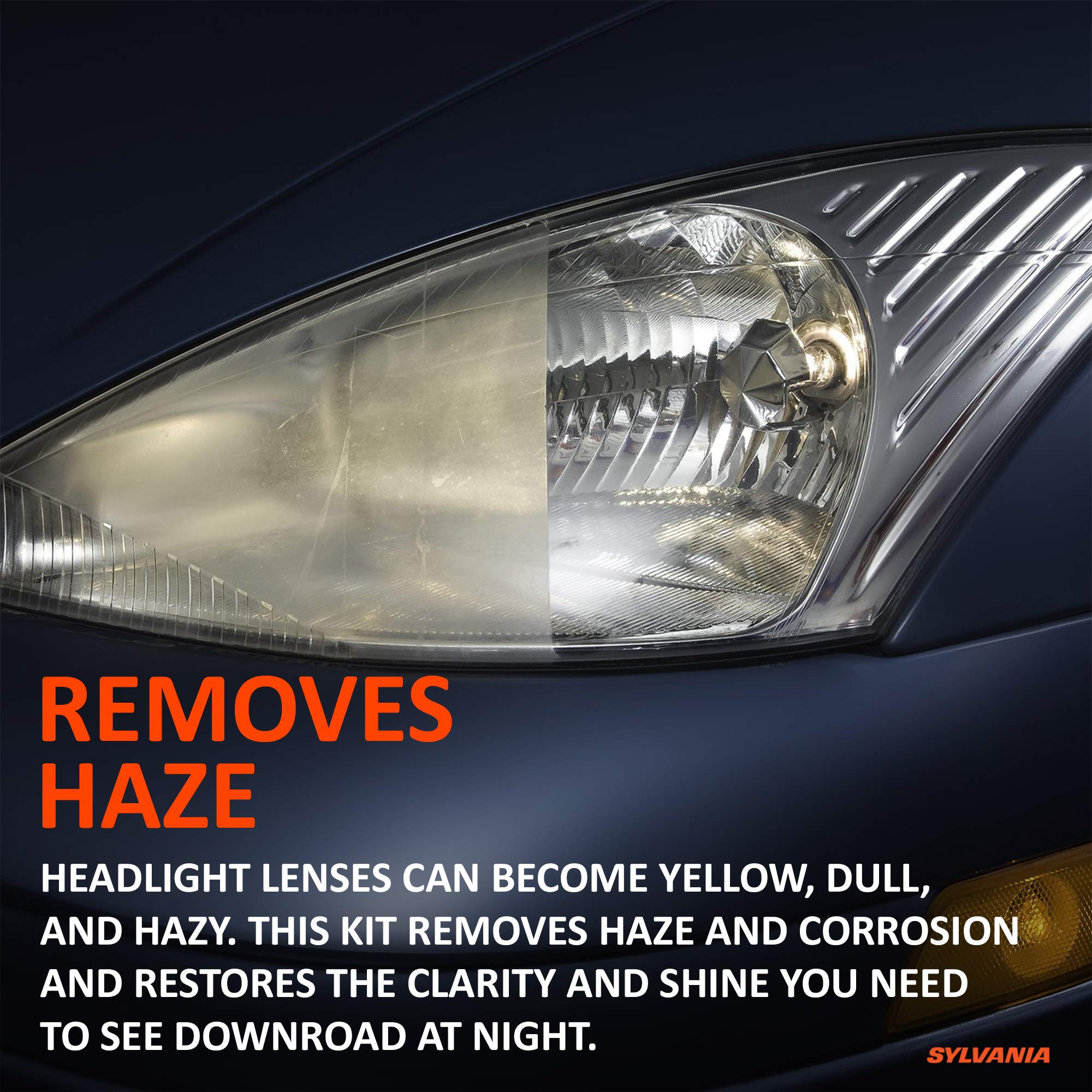SYLVANIA Headlight Restoration Kit 3 Easy Steps to
