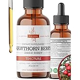 Pura Herba Hawthorn Berry Liquid Extract | Alcohol-Free, Vegan, Non-GMO, Gluten-Free | 2 oz Liquid Herbal Organic Tincture
