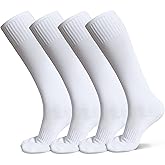 Raigoo Soccer Softball Baseball Football Socks for Youth Kids Boys and Girls Ages 4 to 16 Knee High Sport Athletic Socks
