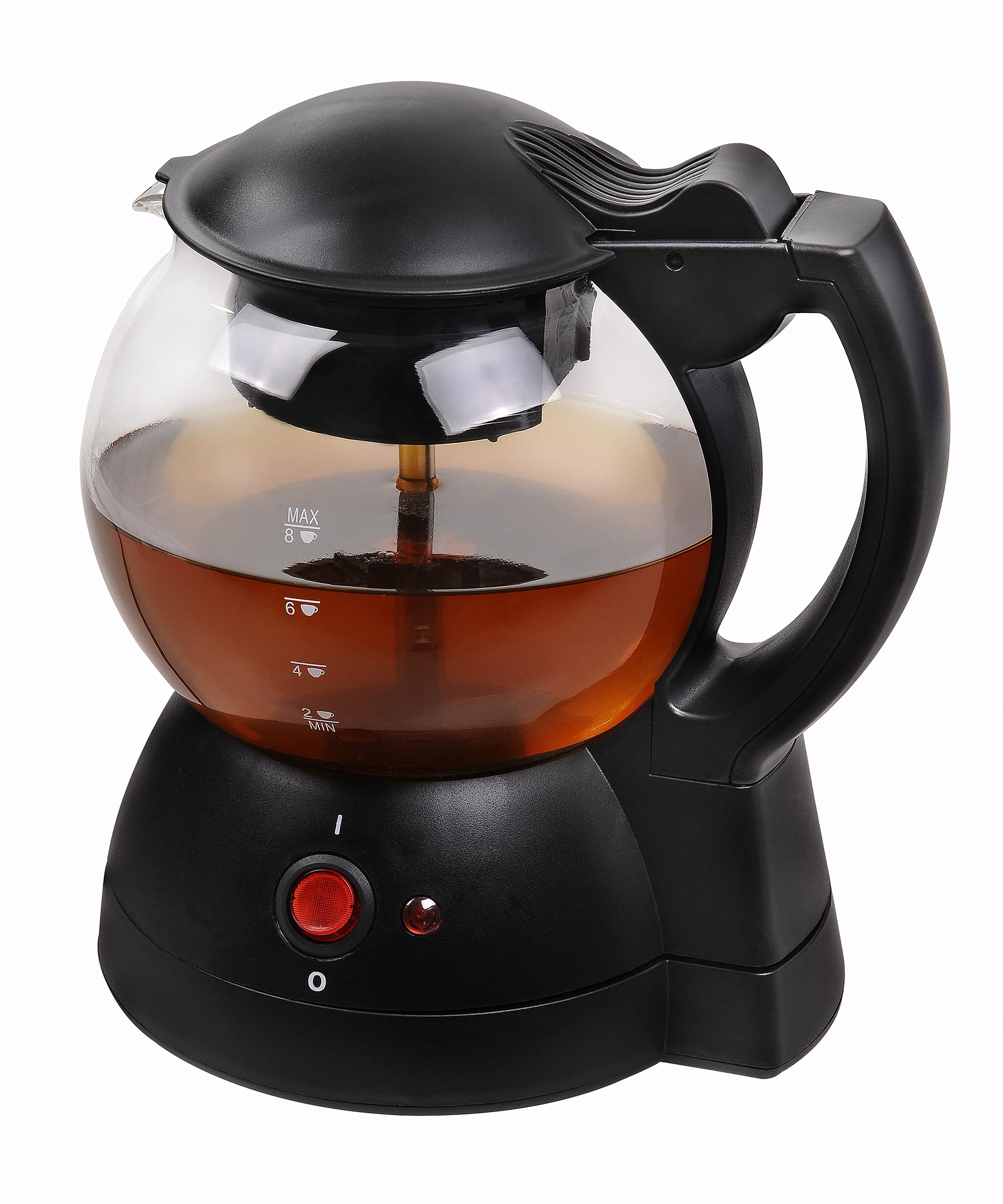 Team Kalorik 3-in-1 Tea and Coffee Maker, Glass Jug Kettle, 1 litre