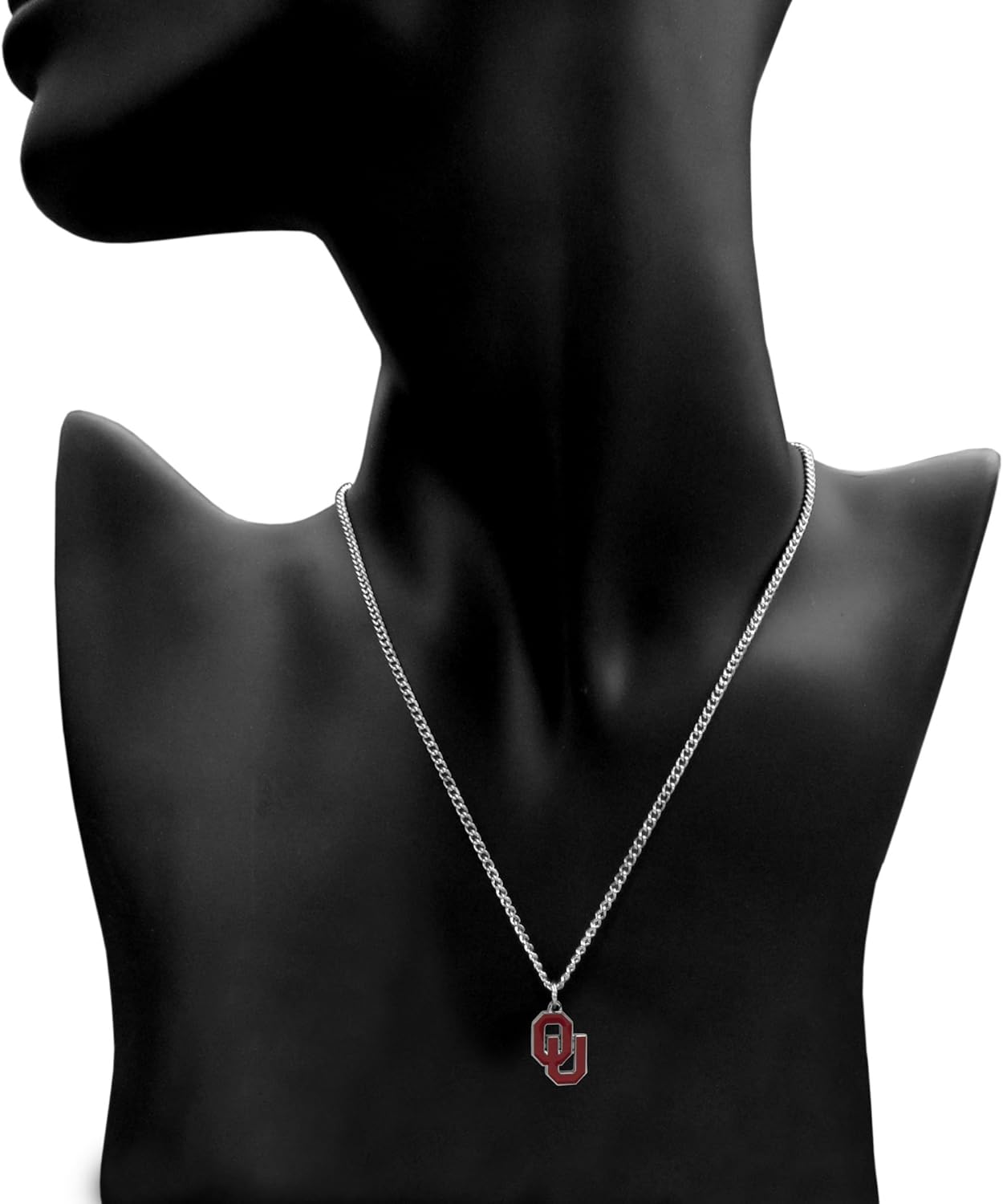 NCAA Siskiyou Sports Fan Shop Oklahoma Sooners Chain Necklace with Small Charm 22 inch Team Color : Sports & Outdoors