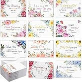 Motiskyy 100 Pack Religious Thank You Cards Bulk with Envelopes Stickers 10 Design Assortment with Scripture Blessings Inspirational Bible Verse Religious Thank You Cards(Watercolor Flower)